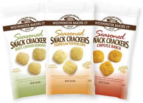 Westminster Cracker Assorted Dump Bin Seasoned Crackers, 1.5 Ounce -- 72 per case.