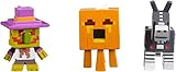 Minecraft Halloween Series Action Figure (3 Pack) - Village Watcher, Pumpkin Ghast & Robot Donkey