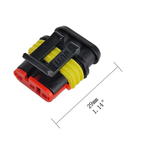 image for MUYI 10 Kit 3 Pin Way Waterproof Electrical Connector 1.5mm Series Ter