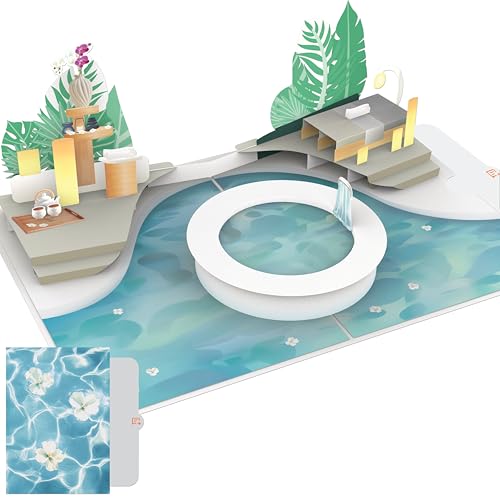PACKLIST® Tarjeta Pop Up 3D de Spa y Bienestar – Regalo Original para Día de Spa, Circuito Termal o Dinero – Ideal para Cumpleaños, Aniversario y Agradecimiento!