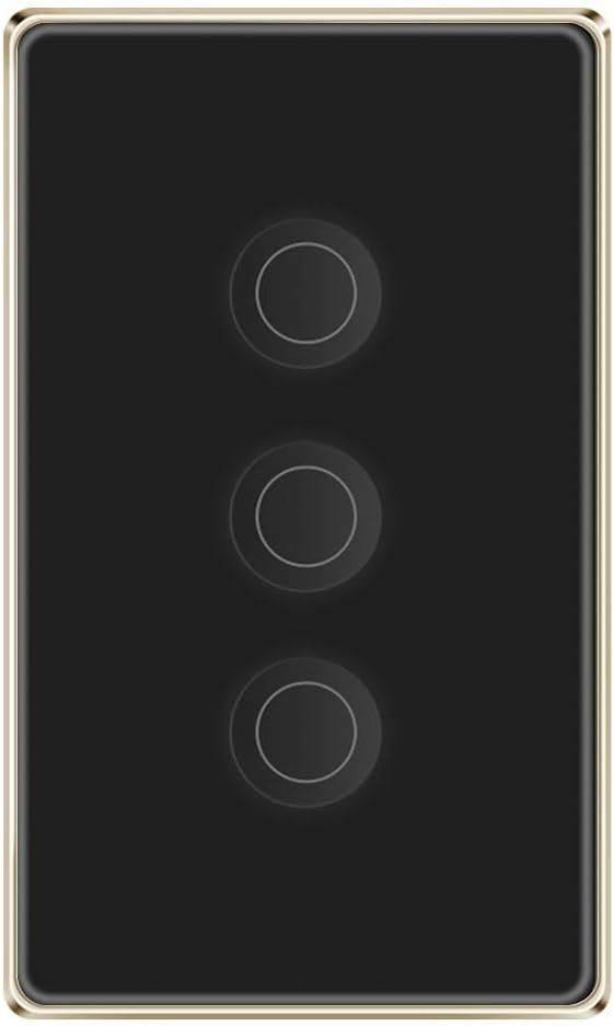 Tuya WiFi/Zigbee Smart Wall Switch with Metal Frame and Indented Touch Control – Compatible with Alexa and Gogle Assistant Tempered Glass Panel Available in 1/2/3/4 Gang Options Zigbee-White 2 Gang