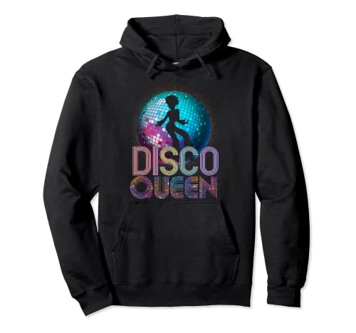 Disco Queen - Disfraz vintage de los años 70 con temática de discoteca Sudadera con Capucha