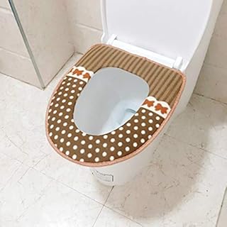 2 Pcs Soft Bathroom Toilet Seat Cover Washable Cushion Corduroy Toilet Seat Lid Pad Mat Super Warm