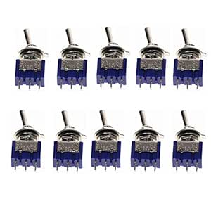 Miniature Toggle Switch Single Pole Double Throw Spdt (Mts102) On-On ...