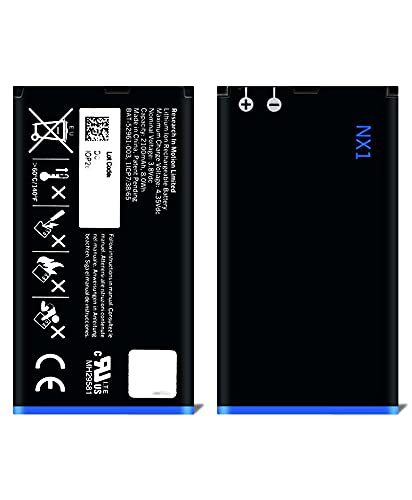 Image of The Black Store Original NX1 Replacement Part Compatible for BlackBerry Q10 LTE SQN100-5 RFN81UW Porshe Design (2100mAh) with 6 Months Warranty