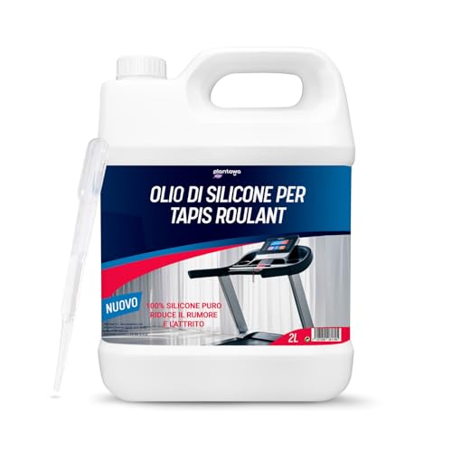 Plantawa Olio per tapis roulant da corsa 2L | Lubrificante silicone nastro da corsa. Ideale per palestre, nastri domestici. Applicazione precisa. Adatto a tutti i tapis roulant.