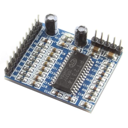 Beuiouer PT2314 Sound Quality Adjustment Voice Module IIC I2C 6V-10V Audio Processing Module, Easy to Use Fine Workmanship, Blue, 500454577