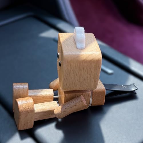 Figurine en Bois pour Tableau de Bord Artisanale avec Diffuseur Intégré