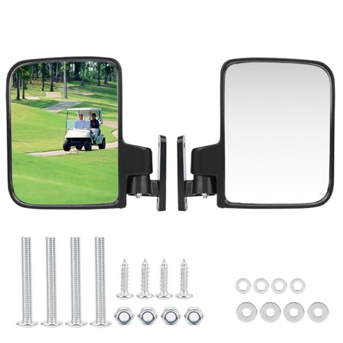 Paire de Rétroviseurs Latéraux Pliants, Rétroviseurs Convexes de Remplacement 138X180CM pour Accessoires de Tracteur de Chariot Utv de Voiture de Club