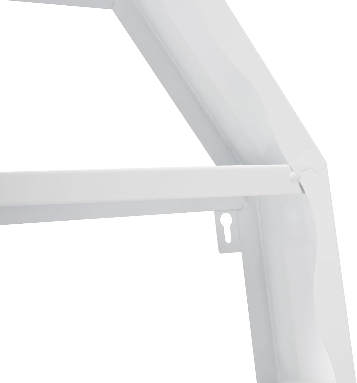 Metal Wall Mounted Nail Polish Storage Racks 3 Pcs, Cosmetic Multi-Tiers Display Case, Lipstick Perfume Essential Oil Organizer Octagonal Floating Shelf for Home Spa Nail Salon Shop (White)