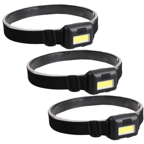 3pcs LED Headlamp for Night Running and Fishing Portable Lightweight