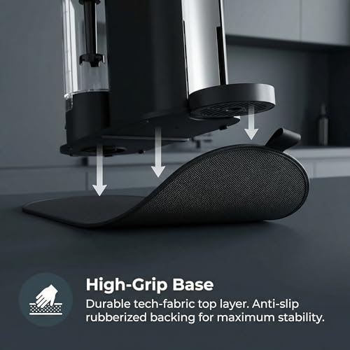 Vunanvu Schiebematte für Ninja PB051 PB041 Kaffeematte Unterlage Kaffeemaschine Matte 42x15 cm Kaffeemaschine Unterlage für Kaffeevollautomat Unterlage Silikonmatte Wärmedämmmatte für Kaffeemaschinen