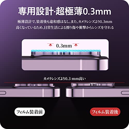 NIMASO カメラフィルム iPhone 14 Pro/iPhone 14 Pro Max 用