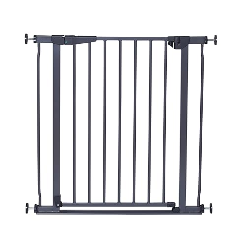 Dreambaby Advance Auto-Close Low-Rise Security Baby Gate - Fits Opening from 75-81cm Wide and 76cm Tall - Grey