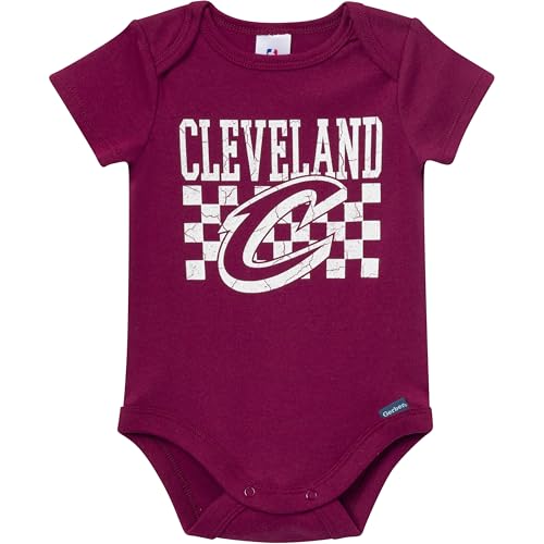 Image of Gerber Baby NBA Boys & Girls 2-Pack Short Sleeve Onesie Bodysuits