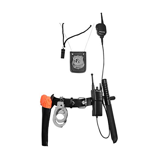 Ultimate All-In-One Police Accessory Role Play Set For Kids – Includes Gun, Handcuffs, Police Badge And More, Durable Plastic Construction, Police Force Halloween Accessories For Kids #TOP3