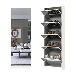 Tall Shoe Cabinet with...
