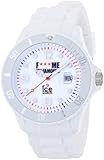 ICE-Watch ICE-Watch - Montre Mixte - Quartz Analogique - F*** ME I\'M FAMOUS - White - Big - Cadran Blanc - Bracelet Silicone Blanc - FM.SI.WE.B.S.11
