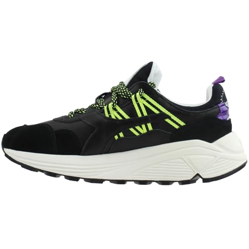 Diadora Mens Rave Leather Pop Lace Up Sneakers Shoes Casual - Grey3