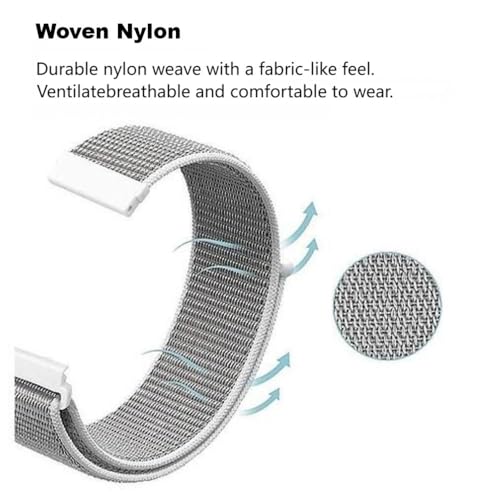 GoodZwetch Bracelet de rechange réglable en nylon souple de 22 mm pour Garmin Venu 2/3/Forerunner 970/570/265/255 Music/Dark Vader/First Avenger/Vivoactive 4 – vue 4