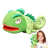 Eidechsen-Handpuppe, superweiches, realistisches Eidechsen-Plüschspielzeug