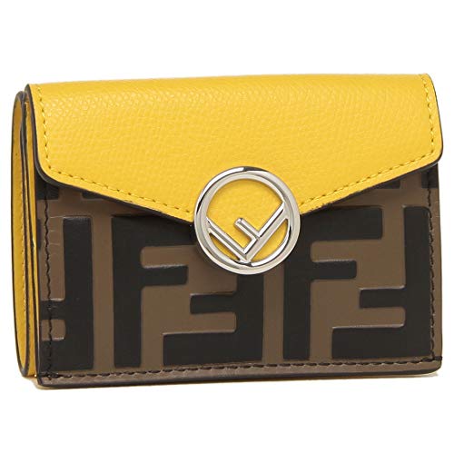 [フェンディ] 三つ折り財布 エフイズ レディース 8M0395 AAII (2) YELLOW(F19DA) イエロー [並行輸入品]