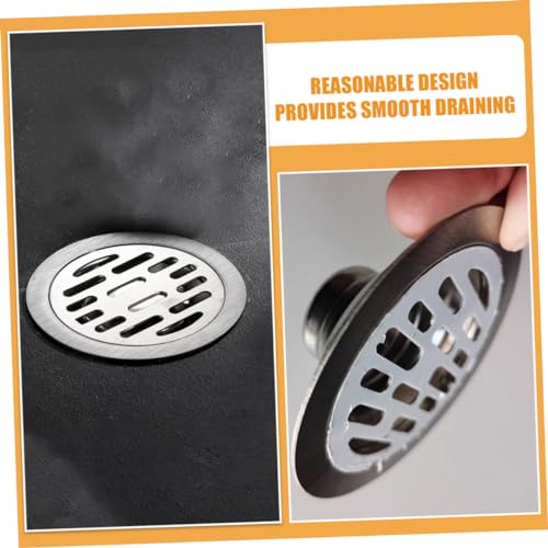 Couvercle de drain acier DOITOOL x4 pour filtre de douche