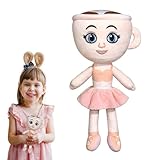virkwuy Ballerina Tchoupi Peluche, Brainrot Ballerina, Tralalero Tralala Ballerine, Peluche Coffee Girl pour Décorer Chambre Convient aux Garçons, aux Filles, aux Fêtes et comme Cadeau d'anniversaire