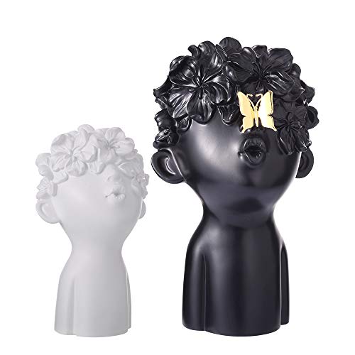 Notakia Home Decor Statues Sculptures Decoration Resin Figure Gift (White And Black) #TOP29