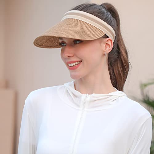Sombrero de verano para mujer con visera de playa miniatura 2