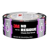 3M No Residue Duct Tape, 1.88 in x 20 yd, 1 Roll, Removes Without a Trace, Great for Bundling, Securing Cords, Tear by Hand Vertically and Horizontally, Ideal for Indoors and Outdoors (2420)