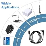 GINTOOYUN PD65W USB-C na DC35135 kabel do ładowania typu C męski na 90 stopni DC 3,5 mm x 1,35 mm, męski kabel do ładowania do elektrycznych szczoteczek do zębów, laptopów, systemów audio itp. (59