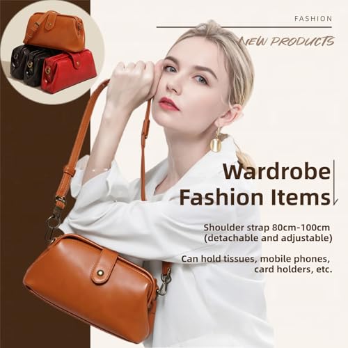 Langrents Leather Retro Handmade Bag,Langrents Travel Waterproof Shoulder Bag for Women3