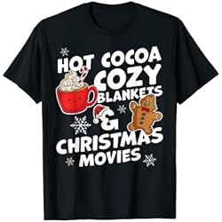 Navidad caliente cacao cobijo cobijas y películas de Navidad Navidad Camiseta