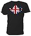 Best of British Union Jack dzbanek do herbaty T Shirt, czarny - czarny - XX-L