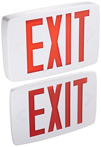 Lithonia Lighting Quantum Thermoplastic Led Emergency Exit Sign, Red Letters #TOP19