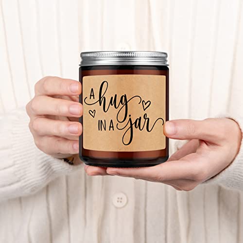 Gspy A Hug In A Jar Candle - Miss You Gifts For Women, Birthday Gifts For Mom, Men, Friends - Sympathy Gift, Sending Hugs - Divorce, Get Well, Cancer, Grief, Thinking Of You, Breakup, Grieving Gifts #TOP5