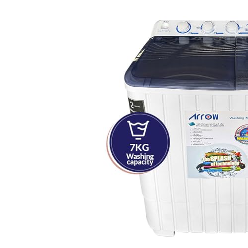 ARROW TWIN TUB SEMI AUTOMATIC WASHING MACHINE 7 KG, RO-08TTB