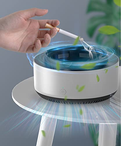 Ileefy 2 In 1 Air Purifier Multifunctional Smokeless Ashtray Air Purifier Ashtray With Filter, Best For Home Car Or Office- Gray #TOP2