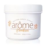 【3種の ヒアルロン酸 配合】arome (アローム) ボディスクラブ 300g セラミド プロテオグリカン配合 ボディケア 角質ケア 微粒子 高保湿 敏感肌 低刺激 国産 7種類の香り (金木犀)