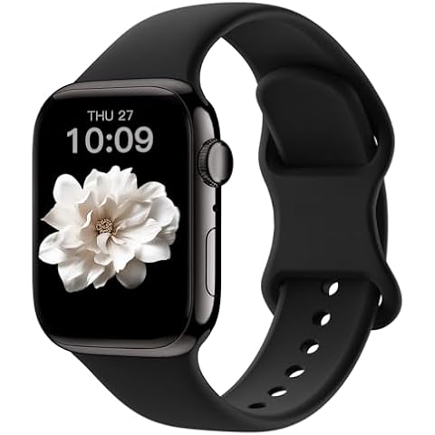 Sunnywoo Patenting Sport Bands Compatible with Apple Watch Bands for Women Men 40mm 41mm 42mm 38mm, 44mm 45mm 46mm 49mm, Soft Silicone Watch Straps for iWatch Series 10/9/8/7/6/5/4/3/2/1 Ultra SE Cover