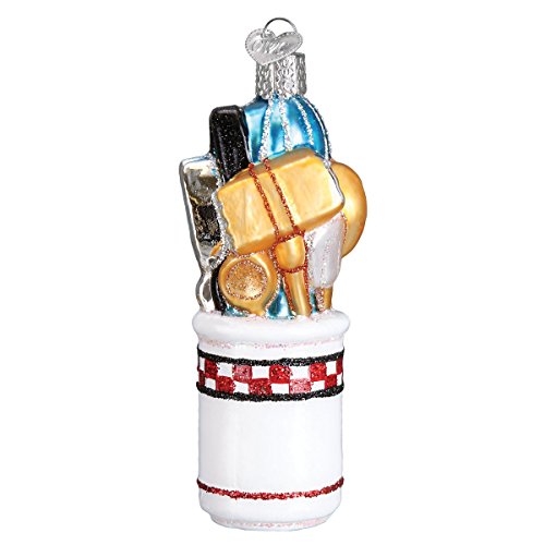 Old World Christmas Ornaments: Chef's Collection Glass Blown Ornaments For Christmas Tree, Utensils #TOP2