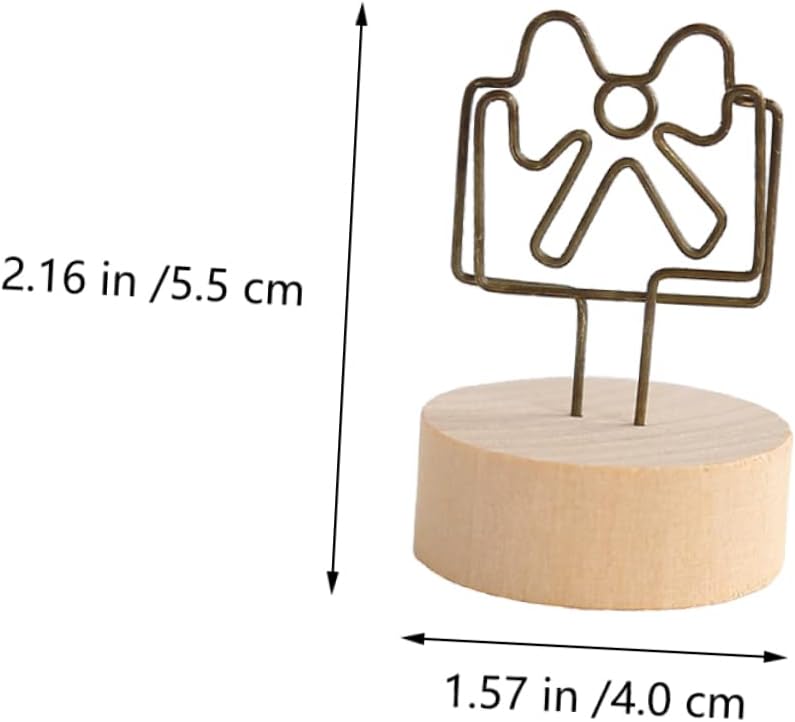 Artibetter 6pcs Quality Note Holder Memo Clips Photo Holders Photo Clips for Desktop Creative