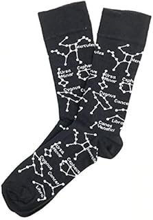 Constellations Stars Cotton Socks for Men (UK: 6-11 / EUR: 40-45)