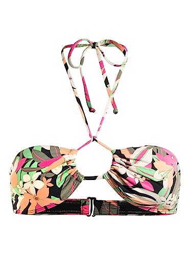Roxy Printed Beach Classics - Bikinioberteil mit Neckholder für Frauen Schwarz