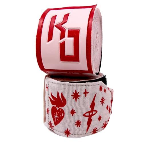 Boxing Glove Hand Wraps - Candy Rodeo Pattern Pink Boxing Wraps - Boxing Hand Wraps for Women - Boxing Wrist Wraps - Muay Thai Hand Wraps - Kickboxing Wraps - MMA Wraps - Boxing Equipment 150 in
