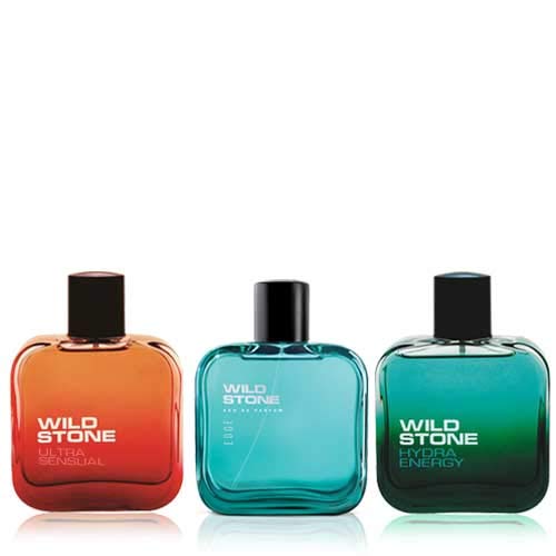Wild StoneEdge,Hydra Energy and Ultra Sensual Perfume for men,50 ml each(Pack of 3)