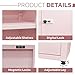 MIOCASA Metal Storage Cabinet with Lock, 3 Adjustable Shelves Single Door Steel Locker for Home, Office & Garage (Pink)