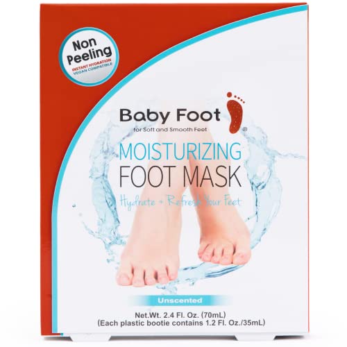 Baby Foot Moisturizing Foot Mask - Non Peeling 15-Minute Treatment – Unscented- Perfect Foot Care Moisturizer For Men & Women- Maintain Super Smooth, Hydrated And Soft Feet #TOP28