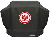 Grillfürst Grill Abdeckhaube Eintracht Frankfurt - robuste Grill-Abdeckung 156 x 70 x 113 cm, wetterfest und wasserdicht, Abdeckung Gasgrill für für Weber Gasgrill Serie Genesis 300